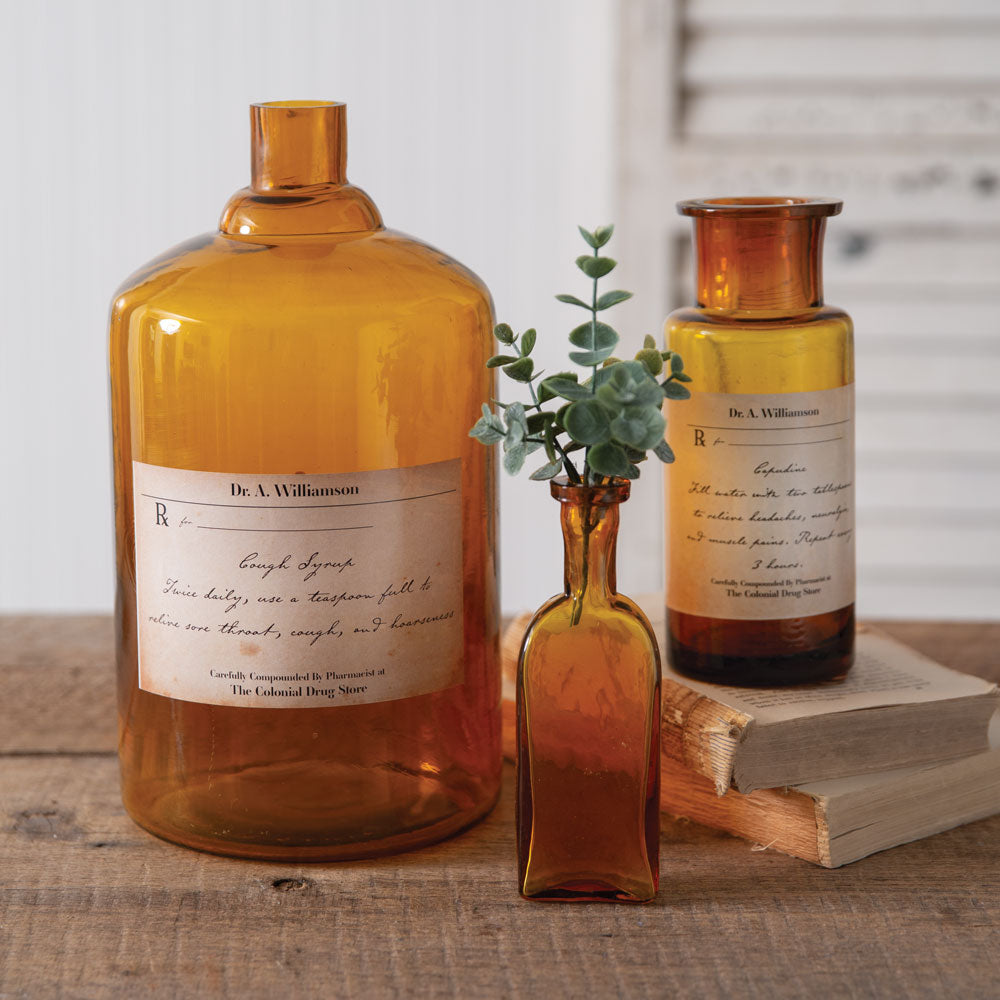 Small Apothecary Bottle - Antique Inspired