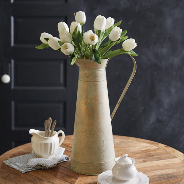 Gold Washed Tall Pitcher