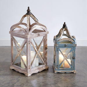 Old World Style Lanterns - Set of 2