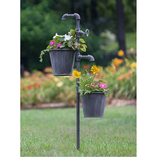 Faucet Garden Stake Planter