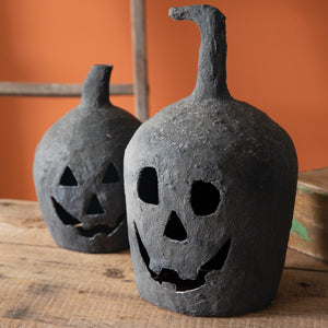 Paper Mache Jack-O-Lantern - Small