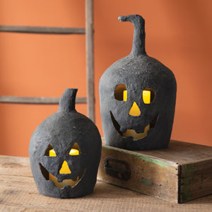 Paper Mache Jack-O-Lantern - Small