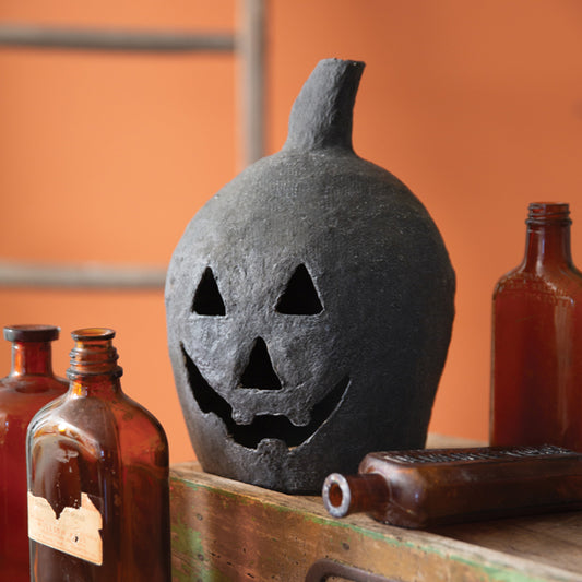 Paper Mache Jack-O-Lantern - Small