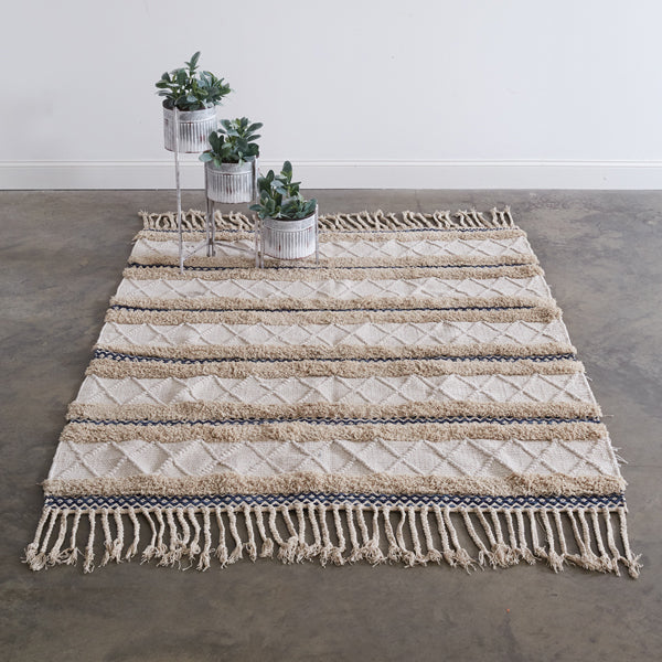 Neutral Handwoven Area Rug - Bellinor