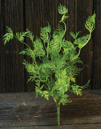 Badium Fern Bush Light  Green 15"