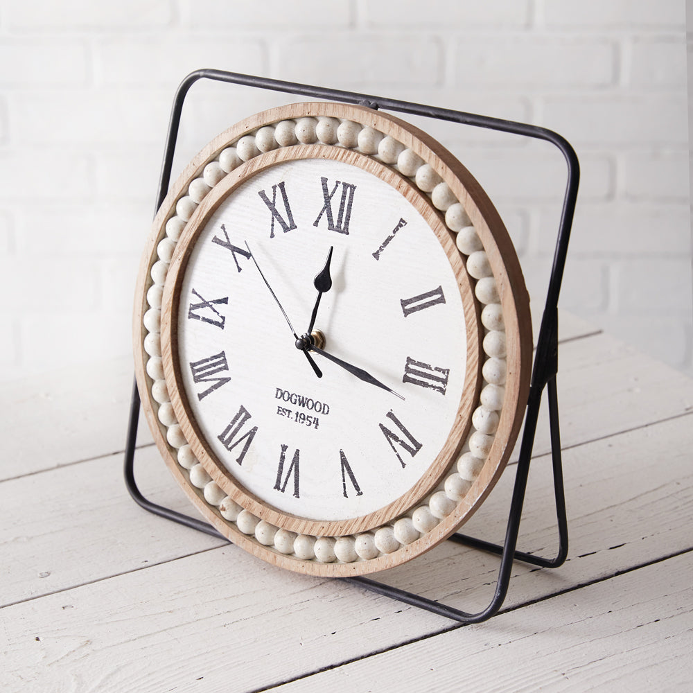 Beaded Tabletop Clock