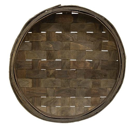 Rustic Round Tobacco Tray Basket