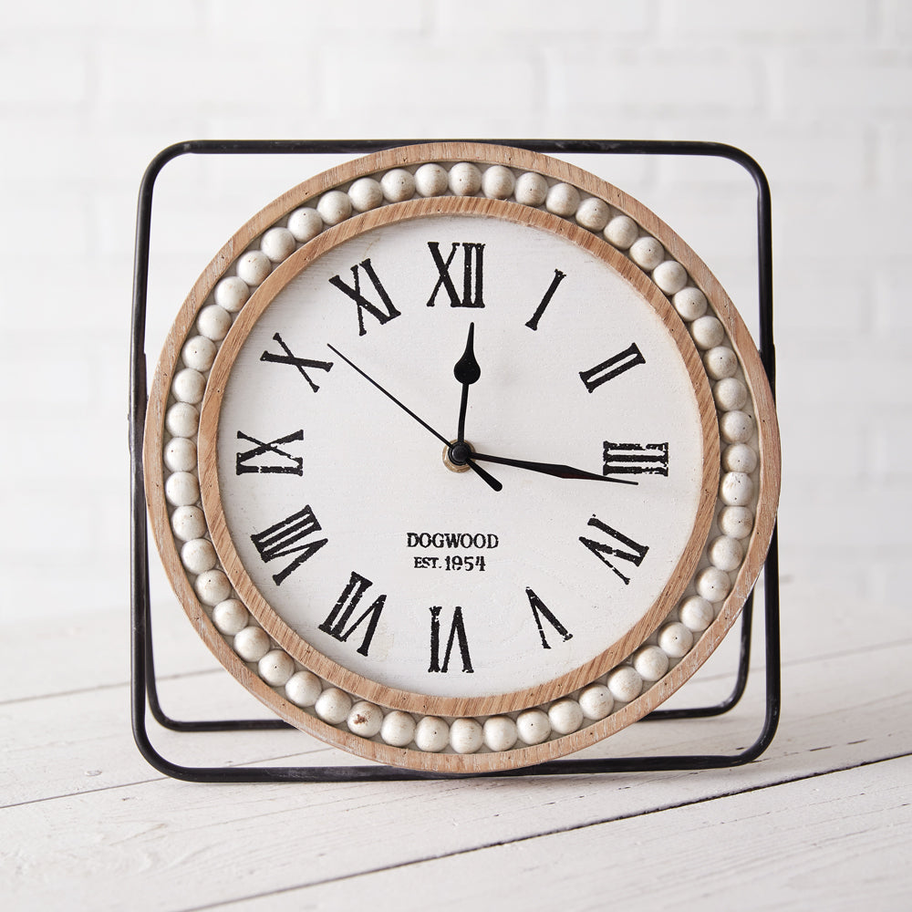 Beaded Tabletop Clock