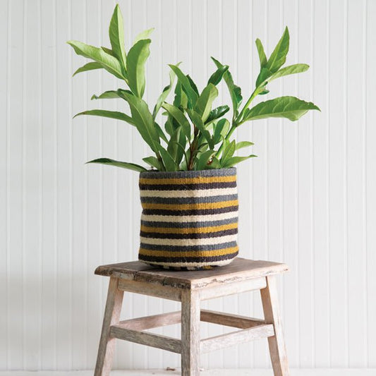 Curacao Striped Storage Planter