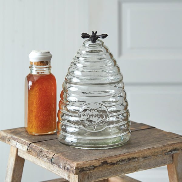 Honey Hive Glass Canister - Medium#shop_name