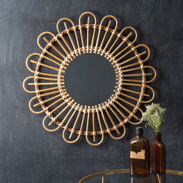 Rattan Wall Mirror#shop_name