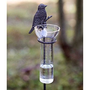 Songbird Rain Gauge Garden Stake#shop_name